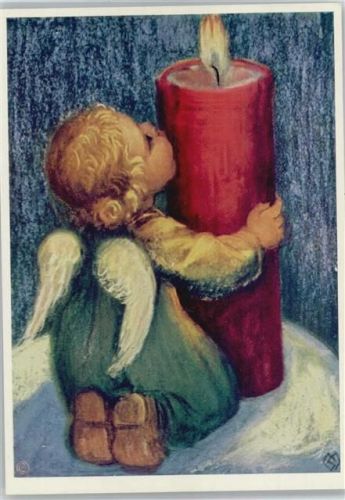 Nr. 375 - Ein Freudenlicht - Engel mit Kerze Weihnachten