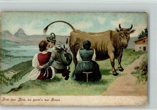1917 Auf der Alm, da gibts keine Sünd - Bergsteiger Kuss