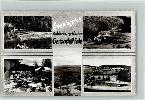 Gerbach Campingplatz Kahlenberg-Weiher Schwimmbad Terrasse Gesamtansicht Mehrfachaufnahme