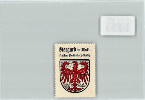 Burg Stargard Vignette Wappen Kaffee Hag ca 1920-1940