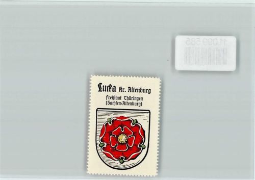 04613 O7403 Lucka , Thür - Vignette Wappen Kaffee Hag ca 1920-1940