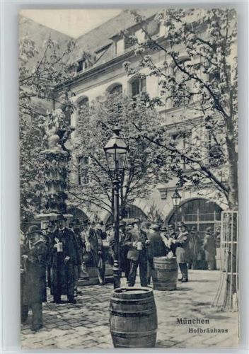 Hofbräuhaus Bier trinken 1915 AK Verlag Ottmar Zieher