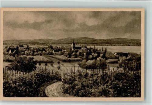 Reichenau Blick nach Oberzell sign. V. Marschall Aquarell Nr. 129