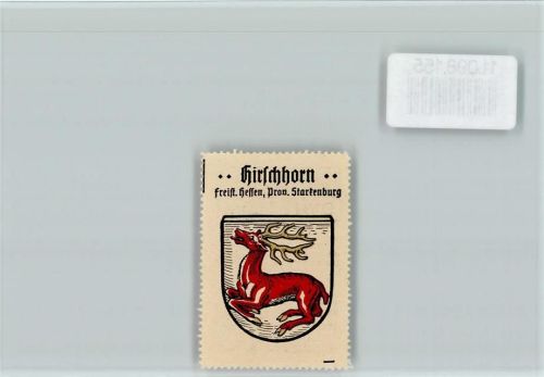 Hirschhorn Vignette Wappen Kaffee Hag ca 1920-1940