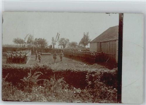 1915 WK I Foto AK Kompagnien angetreten