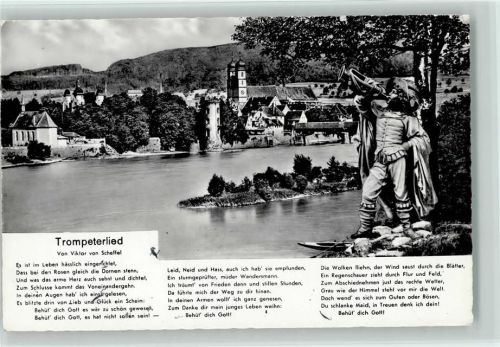 Trompeterlied Foto AK Säckingen