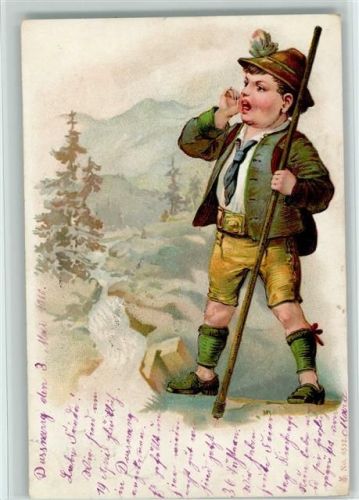 1900 Bergwandern - Echo - Wanderstock