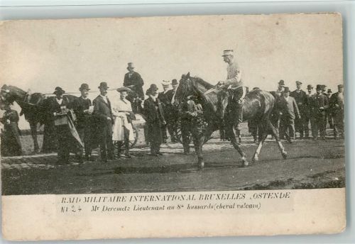 Militärreiten International Bruxelles, Ostende, Mr. Deremetz 1902 AK