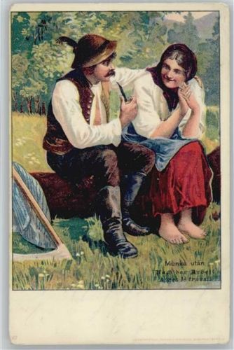 1900 Ungarn - Nach der Arbeit - Sense - Bauern - Südosteuropa