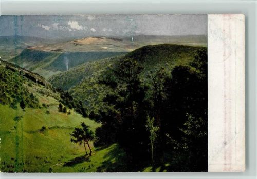 Landschaft - Verlag Seemann Nr. 117 sign H.R v. Volkmann - Waldtal in der Eifel