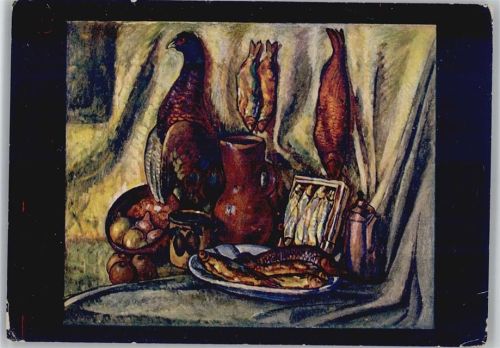 Stilleben - mit Fisch , Fasan