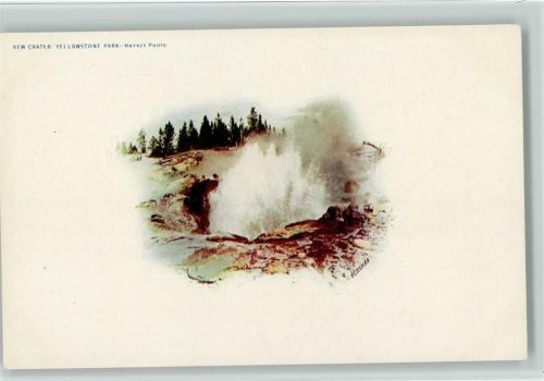 1900 New Crater - Yellostone USA, Photo Haynes