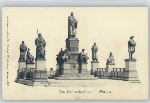 Worms Lutherdenkmal ca1900 AK