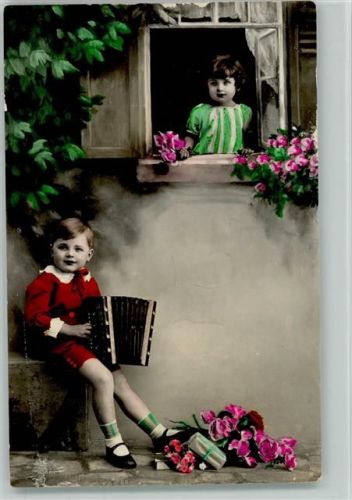 Kinderpoesie - Geburtstag 1930 Foto AK