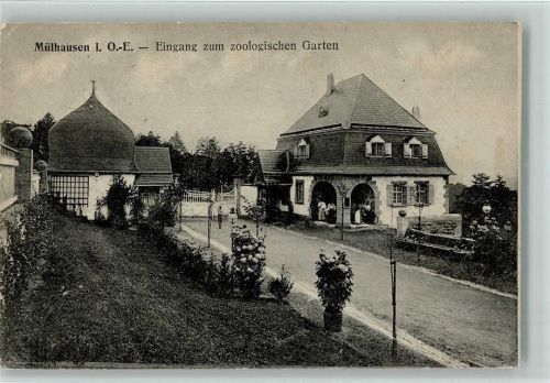 Mülhausen - Eingang zum zool. Garten 1917 AK