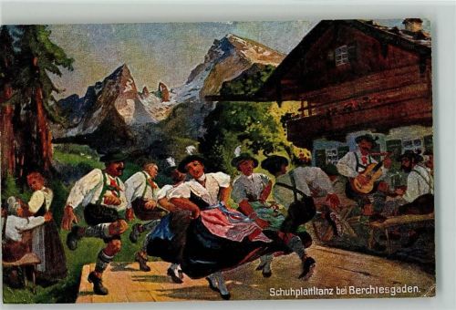Schuhplattler bei Berchtesgaden - Berge