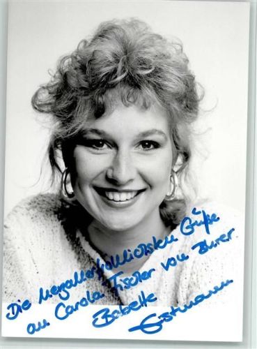 Babette Estmann , Moderatorin Original Autogramm