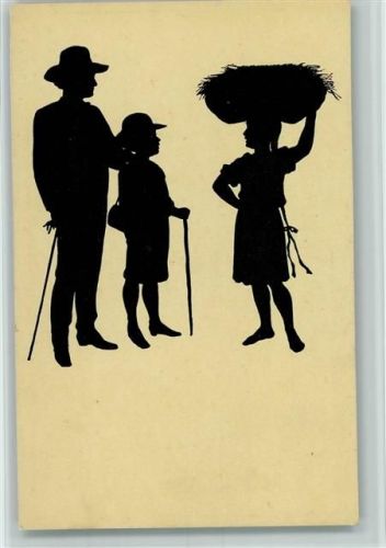 Kunstwart Nr. 66 - Schattenriß - Landwirtschaft, Frau trägt die Heuernte auf dem Kopf