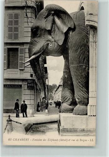 Chambery - Fontaine des Elephants ca 1915 AK