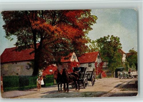 Bauernwagen Pferdegespann 1920 AK