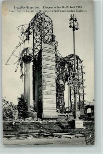 Ausstellun Exposition Bruxelles 1910 - Katastrophe