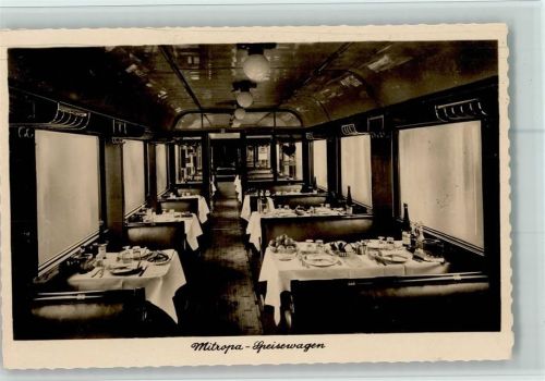 Mitropa Speisewagen gedeckter Tisch