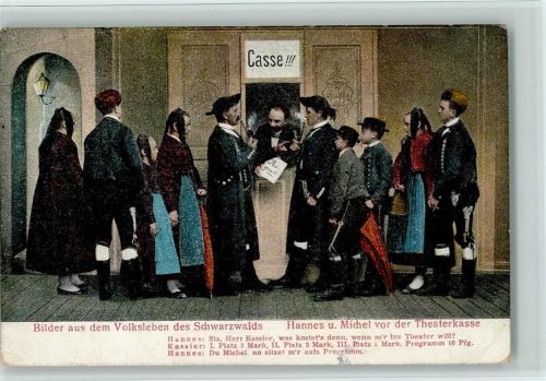 An der Theaterkasse - Verlag Fuchs Nr. 2031 AK