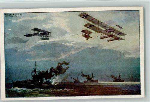 WK I Luftflottenverein - Wasserflugzeuge über engl. Flotte Schulze, H. R.
