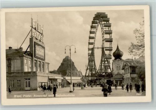 Wien Film Palast, Riesenrad ca 1936 AK