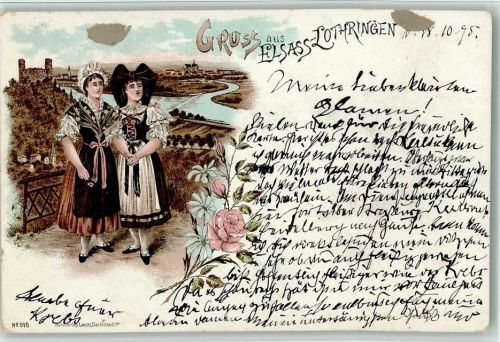 1895 Gruss aus - zwei Frauen Nr. 516 Verlag Lautz