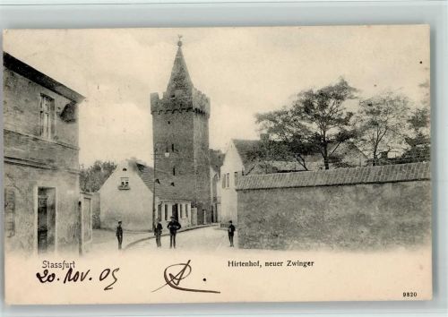 Staßfurt 1905 Hirtenhof, neuer Zwinger - Rubin Verlag 9820 AK