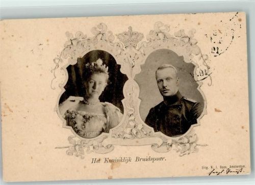 1900 Königl. Brautpaar - Niederlande