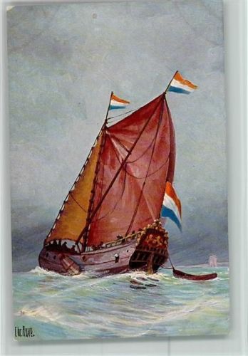 Karte Nr. 152 AK Holl. Jacht