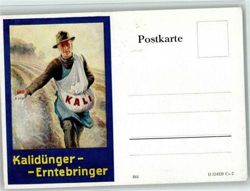 Kalidünger - Erntebringer - Bauer , Landwirtschaft