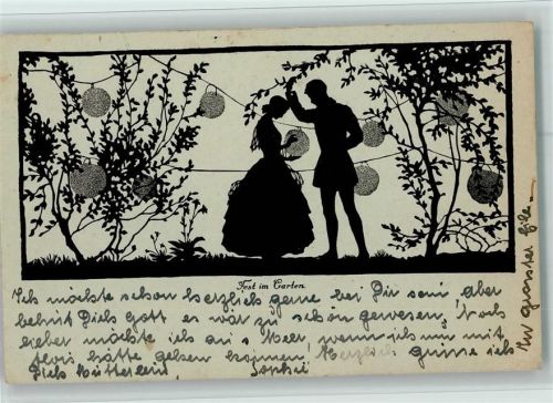 sign Luise Schmidt - Fest im Garten, Lampions