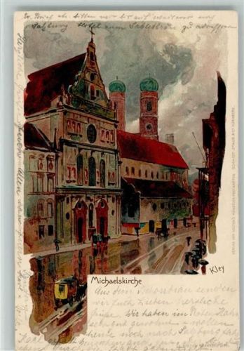 München Michaeliskirche, Reisekutsche , Postkutsche - Velten