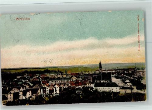 Pardubice 1910 Teilansicht AK