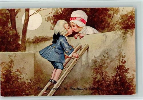 Nr. 1673 - Die Kirschen in Nachbars Garten - Der Kuß über die Mauer