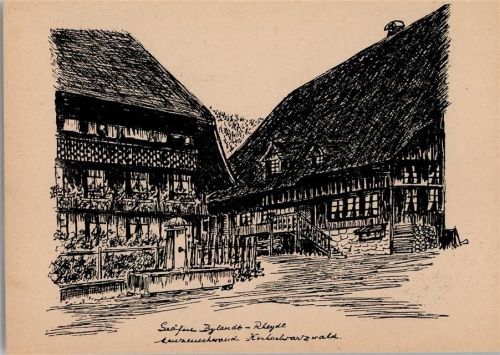 Menzenschwanderhütte sign Gräfin Bylaudt-Rheydt - Schwarzwaldhäuser