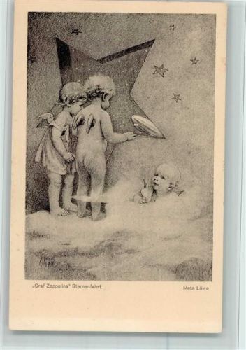 Nr. 155 Graf Zeppelins Sternenfahrt , Engel - gute Erhaltung