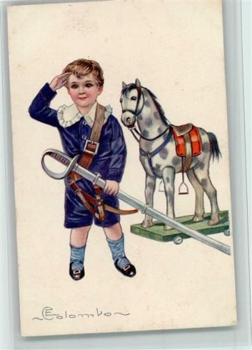 1920 Serie 558-1 - Junge mit Spielzeug , gute Erhaltung