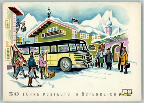 50 Jahre Postauto in Österreich , Omnibus im Winter