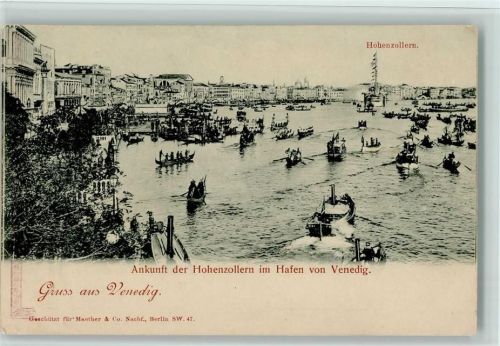 ankunft der Hohenzollern im Hafen von Venedig - Adel