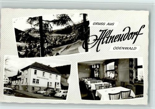 Schönau Altneudorf - Gasthof Deutscher Kaiser mit Innenansicht, sehr gute Erhaltung AK