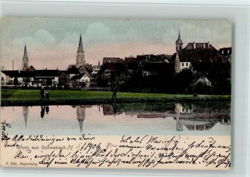 Schwabach 1904 Teilansicht, AK