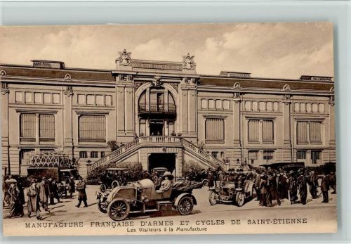 Saint-Etienne Waffenfabrik - Manufacture Francaise D`Armes et Cycles, Les Visiteurs a la Manufacture - gute Erhaltung AK
