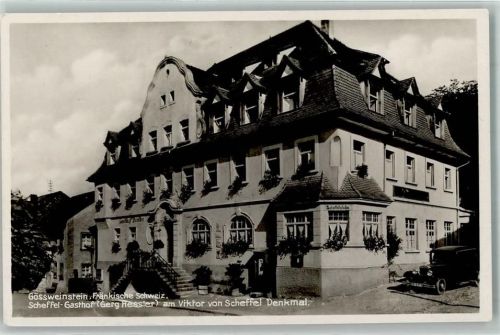 Gößweinstein Gasthaus Schefflerstube am Denkmal