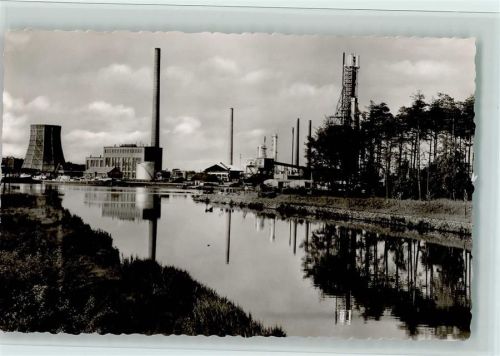 Lingen 1958 Erdölraffinierie , gute Erhaltung AK