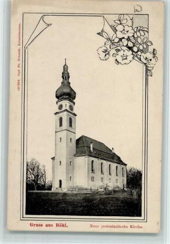 Böhl-Iggelheim 1920 Protest. Kirche, gute Erhaltung AK