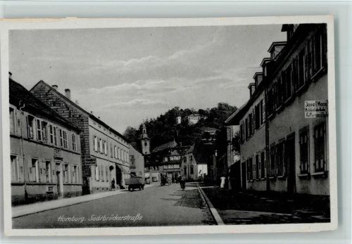 Homburg Saarbrückerstraße , gute Erhaltung AK